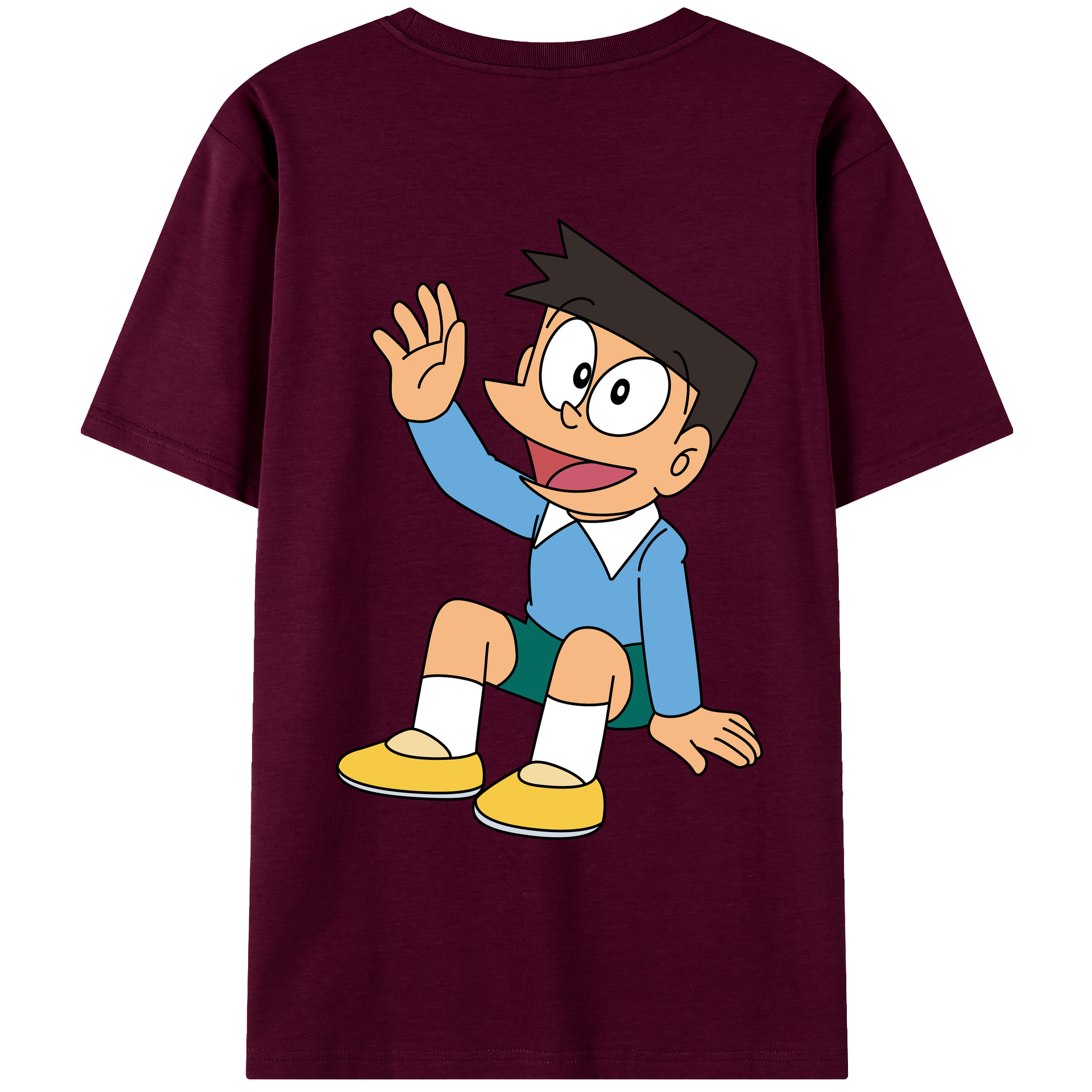 （画像用） ドラえもん 骨川 スネ夫 Doraemon Honekawa Suneo レディース半袖Tシャツ(バックプリント)